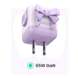 Cargador RobotGaN de 65W Serie Nexode 3 Puertos de Carga Rápida 2 USB-C 1 USB-A PD 3.0 QC 4.0 Carga Inteligente Tecnología GaN II Zapato Magnético Extraíble Carcasa Ignifuga Pantalla LED 35314 - SILYMX