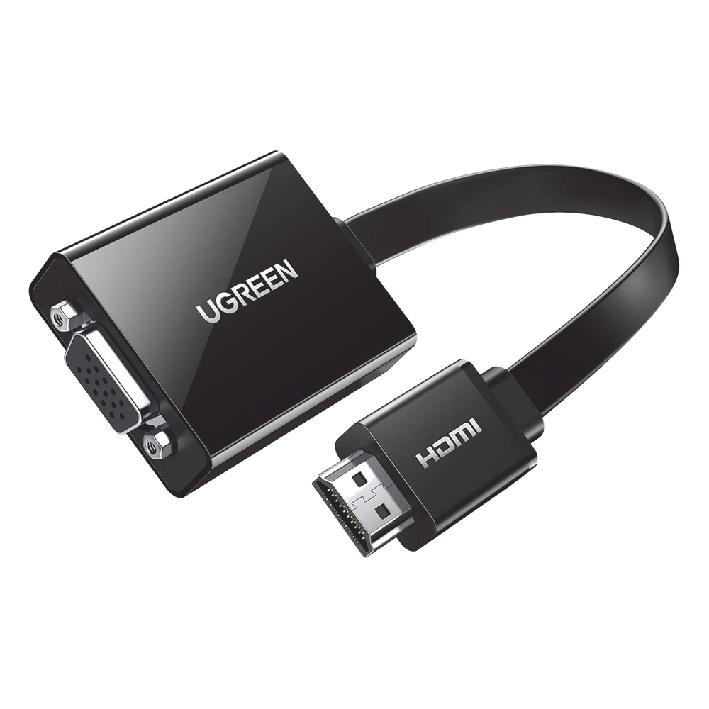 Adaptador HDMI a VGA 1080P 60Hz Audio 3.5mm Micro USB Cable 25cm (0.82ft) UGREEN 40248 - Imagen 1