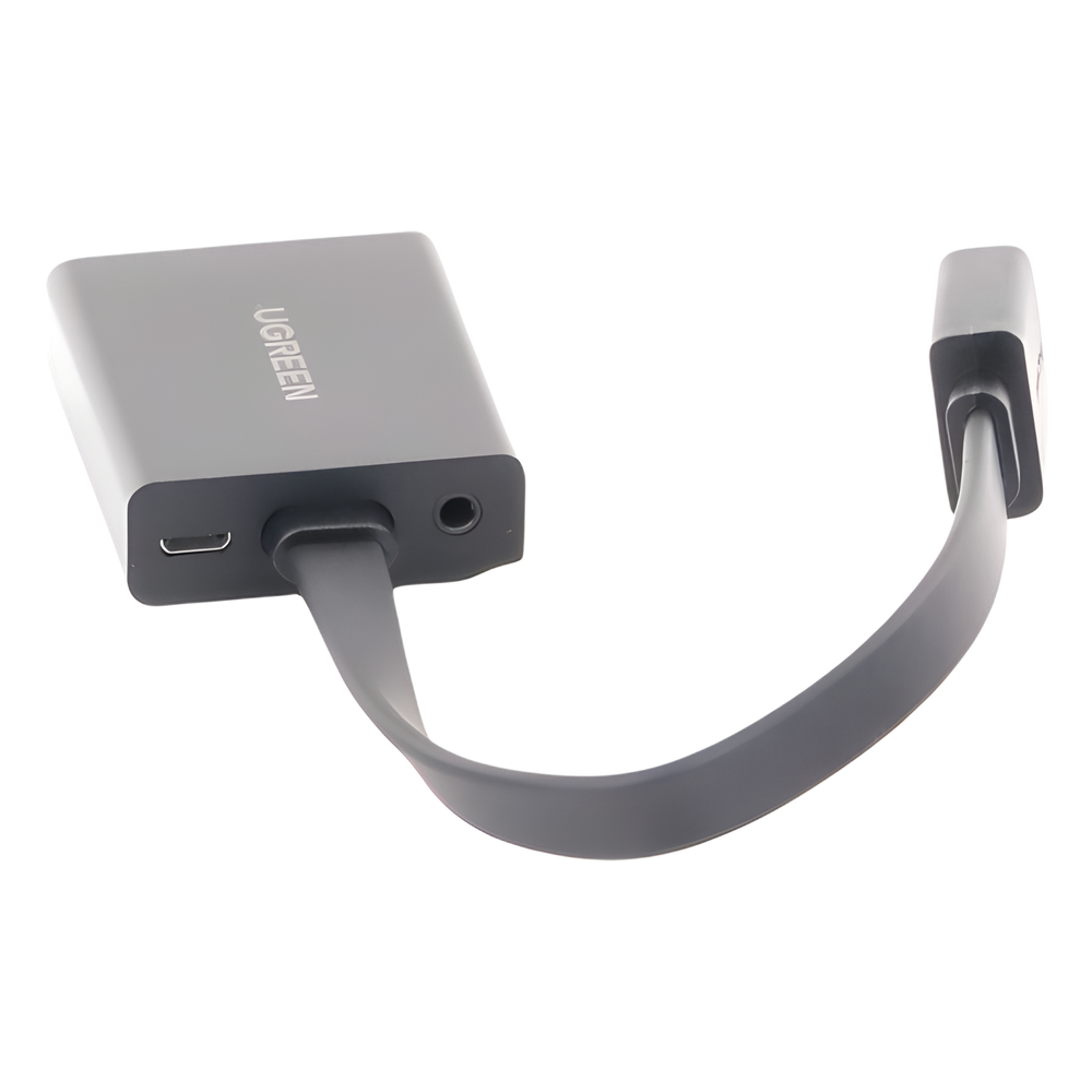 Adaptador HDMI a VGA 1080P 60Hz Audio 3.5mm Micro USB Cable 25cm (0.82ft) UGREEN 40248 - Imagen 2