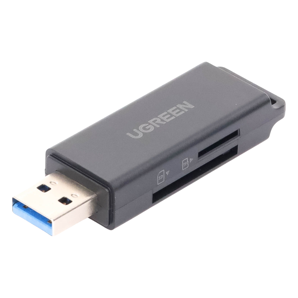 Lector de Tarjetas USB 3.0 Doble Ranura TF/SD Simultánea 5 Gbps Soporte 2 TB con Llavero UGREEN 40752 - Imagen 4