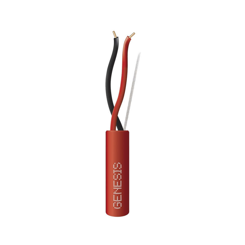 Bobina 2 x 16 AWG Rojo FPLR CL3R FT4 Deteccion incendio y evacuacion 305 MTS - SILYMX