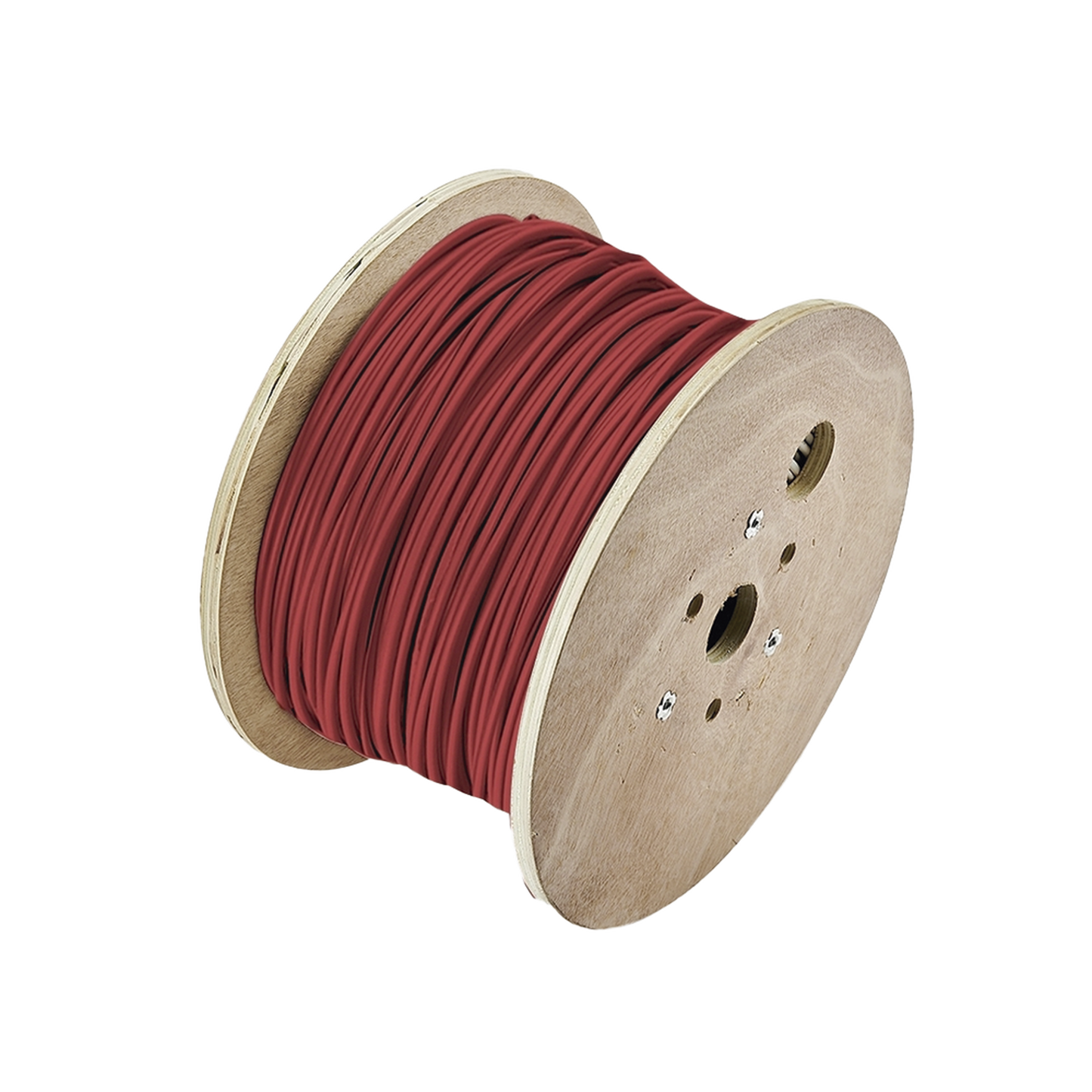 Bobina de 305 Metros (1000 Pies) de Alambre / 2 x 16 AWG / Riser / Para Aplicaciones de Incendio FPLR / Blindado Sólido Color Rojo GENESIS - Imagen 1