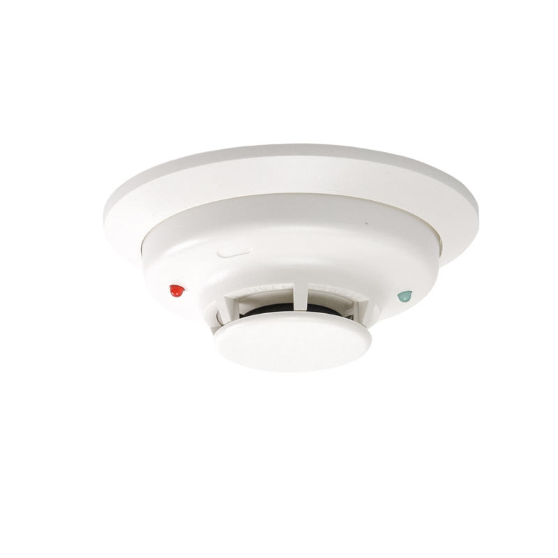 Detector Fotoeléctrico de Humo de 4 Hilos con Sensor de Temperatura a 57° C, Serie i3 - SILYMX