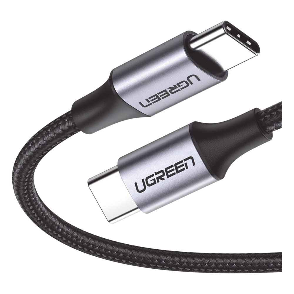 Cable USB-C a USB-C 1m (3.28ft) 60W PD 480 Mbps Nylon Trenzado Aluminio UGREEN 50150 - Imagen 1