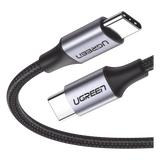 Cable USB-C a USB-C 1m (3.28ft) 60W PD 480 Mbps Nylon Trenzado Aluminio UGREEN 50150 - Imagen 1