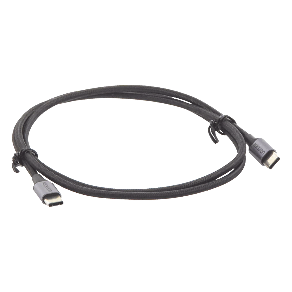 Cable USB-C a USB-C 1m (3.28ft) 60W PD 480 Mbps Nylon Trenzado Aluminio UGREEN 50150 - Imagen 2