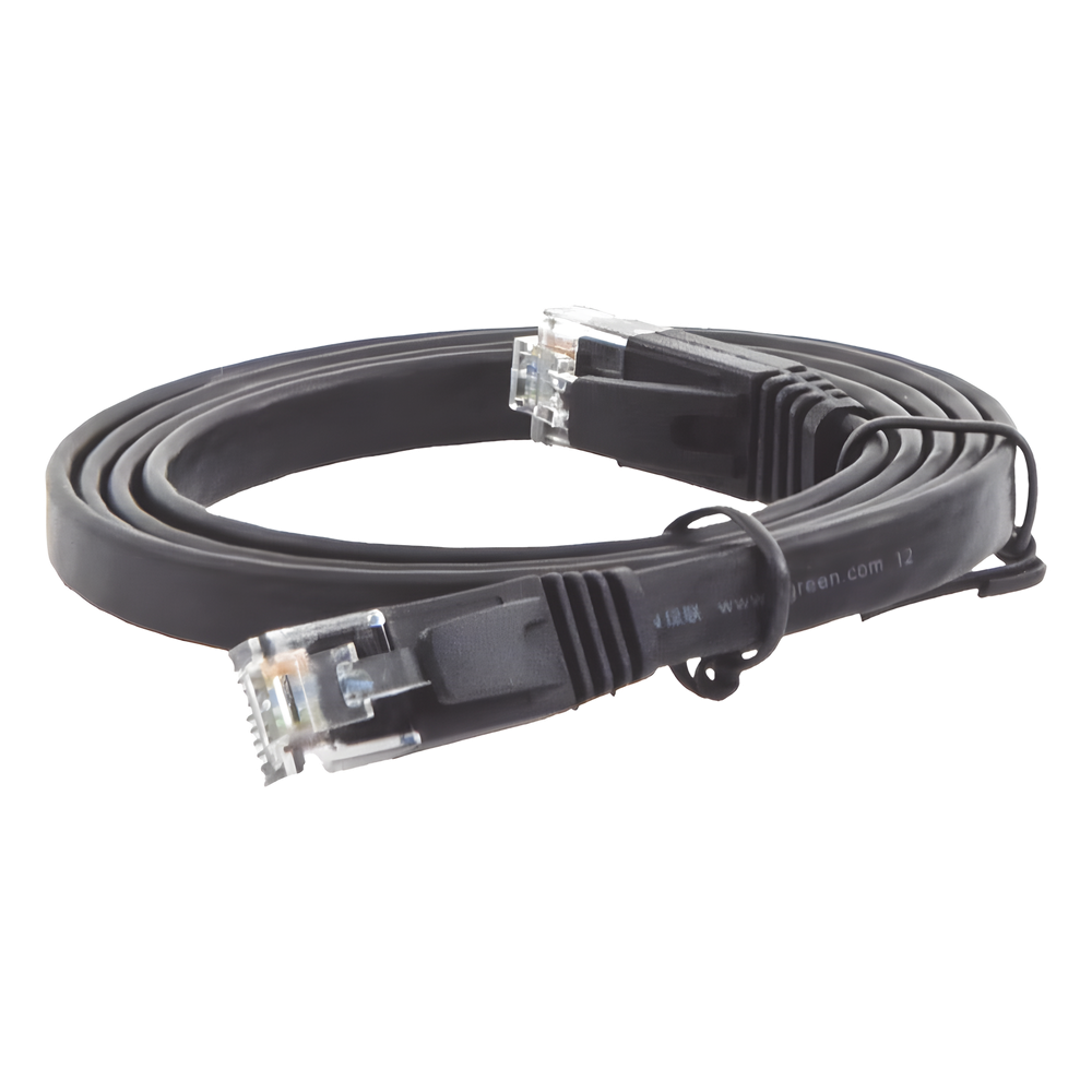 Cable de Red Ethernet Plano Cat6 1m (3.28ft) 1000 Mbps 600 MHz Conectores RJ45 Chapados en Oro UGREEN 50173 - Imagen 4
