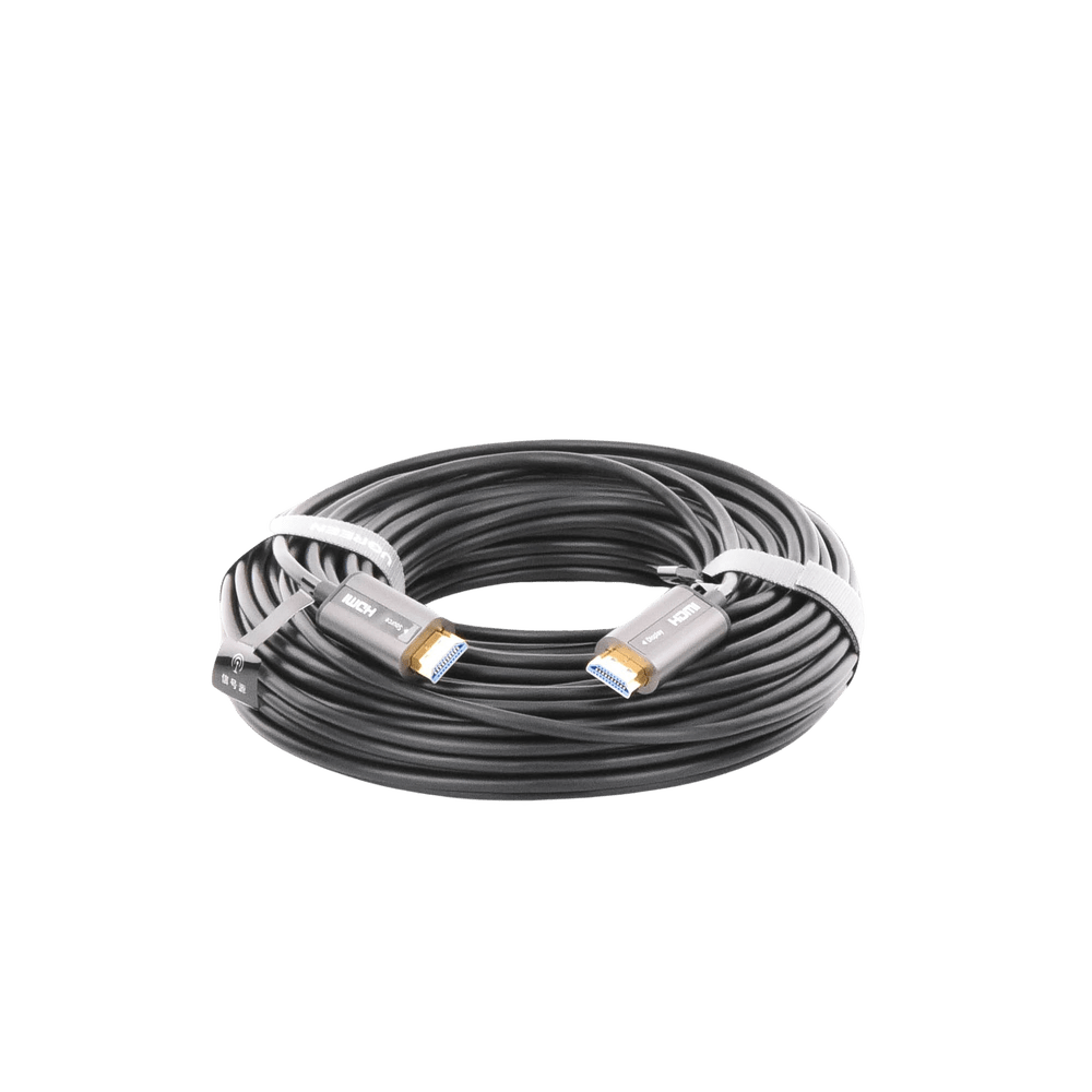Cable HDMI de 30 Metros por Fibra Óptica Cobre estañado de 7 núcleos Compatible con HDMI 2.0 Alta velocidad 18 Gbps HDR Carcasa de Zinc - SILYMX