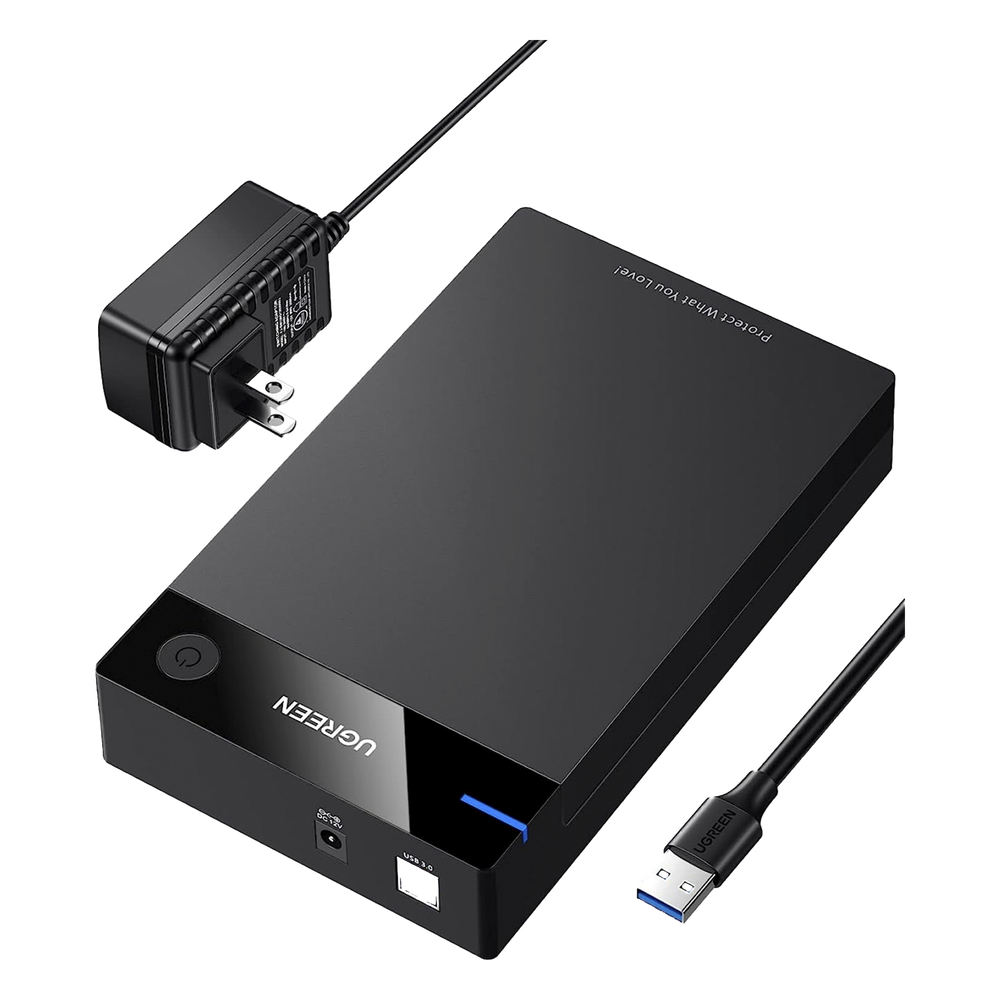 Enclosure Disco Duro USB 3.0 UASP SATA 3.5 y 2.5 Hasta 16TB Cable 1m (3.3ft) UGREEN 50423 - Imagen 1