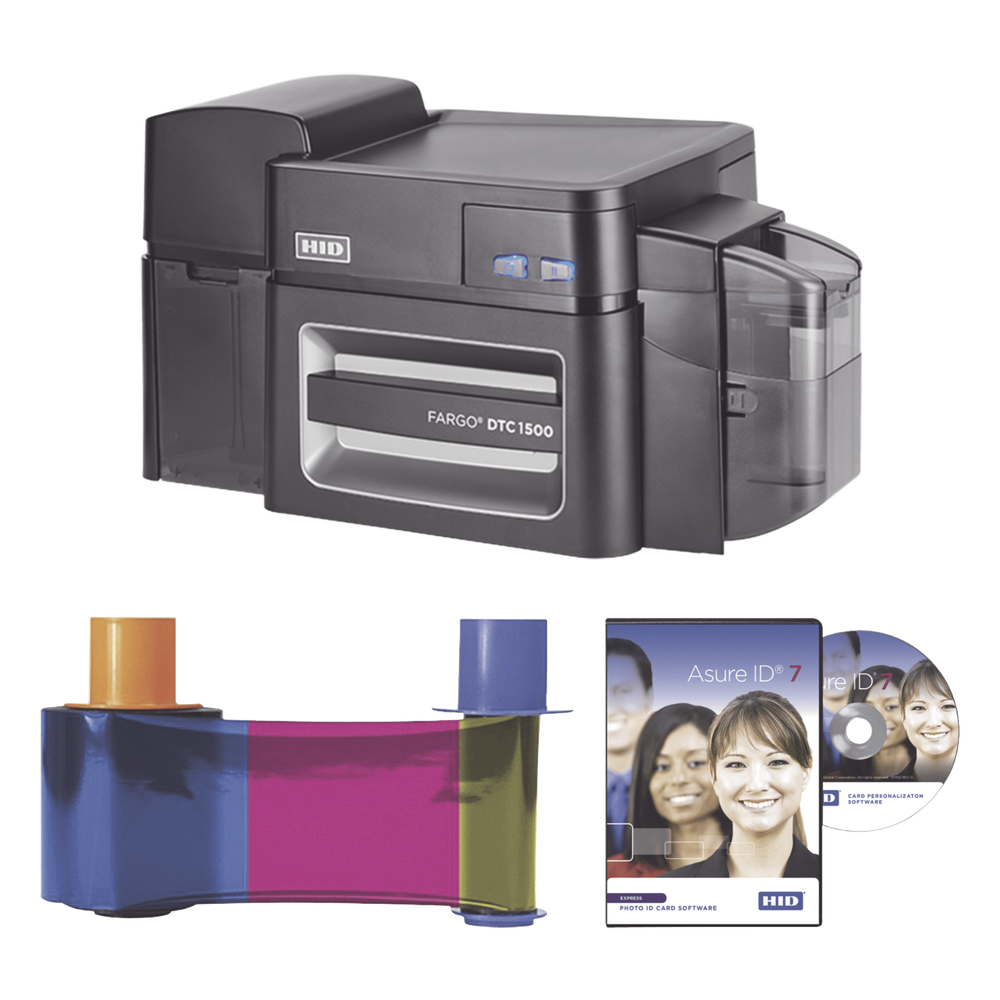 Impresora de Tarjetas PVC Direct-to-Card 300 dpi 16.7M Colores USB 2.0 Ethernet AES 256 HID FARGO DTC1500 50616V2 - Imagen 1