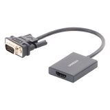Adaptador VGA a HDMI 1080P@60Hz Audio 3.5mm USB-C 5V Cable 15cm 28AWG UGREEN 50945 - Imagen 2