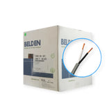 Bobina de Cable Belden 2x14 AWG Rfpvc Sin blindar CMR 305 Metros Gris 5100UE 0081000 - SILYMX