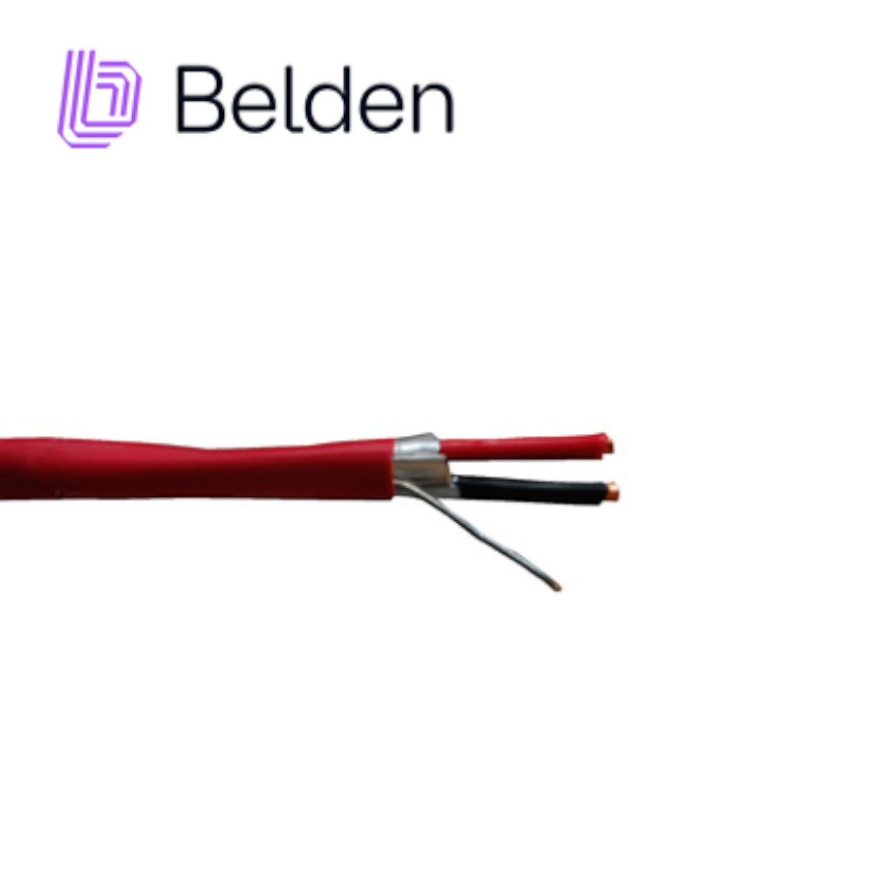 Bobina de Alambre Belden 2x14 Blindado de Alarma Contra Incendios Belden 305 Metros Rojo 5120FL 0021000 - Imagen 2