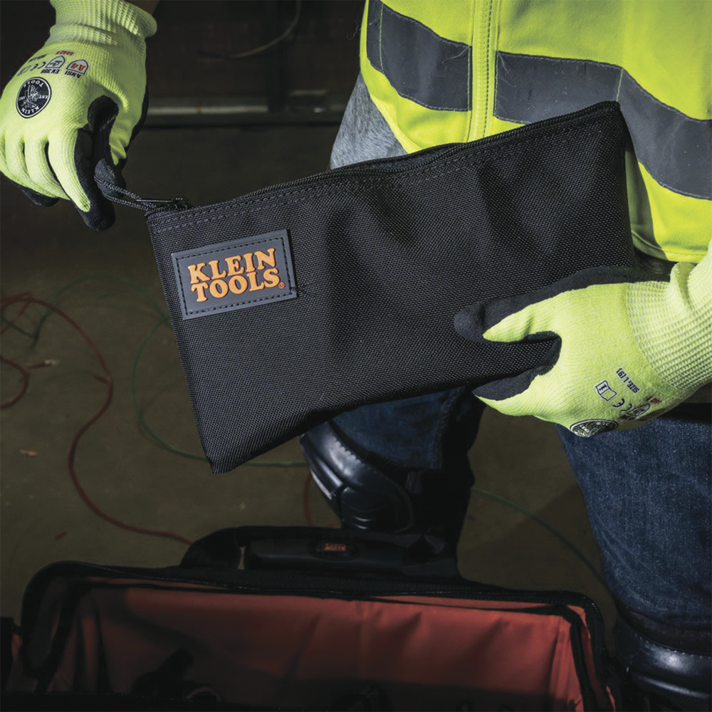 Estuche con cierre relámpago portaherramientas de nylon Cordura de 31,8 cm 51-39B - SILYMX