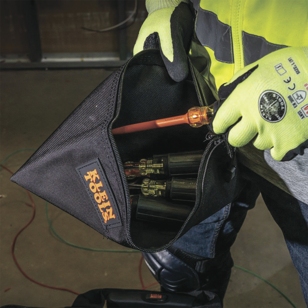 Estuche con cierre relámpago portaherramientas de nylon Cordura de 31,8 cm 51-39B - SILYMX