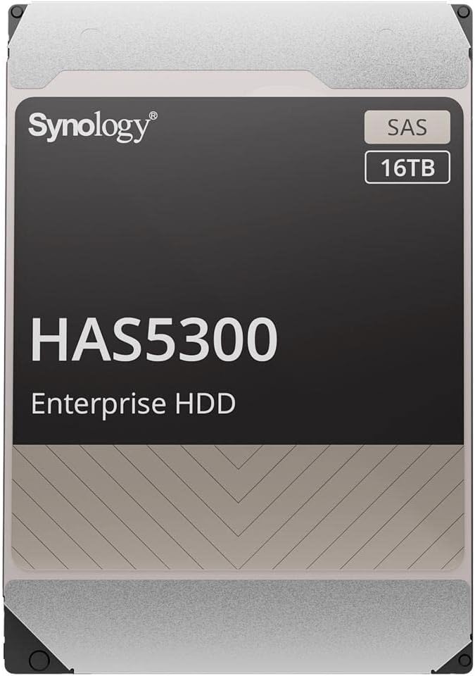 Disco duro SYNOLOGY 16TB SAS 7200RPM Especializado para NAS HAS5300-16