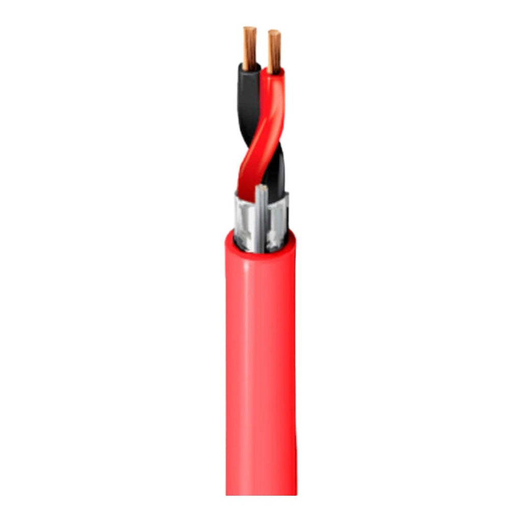 Bobina de Cable Belden 2x16 AWG Blindado CMR RISER Color Rojo 305 Metros 5200FE 0021000