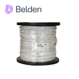 CABLE DE AUDIO COMERCIAL Y SEGURIDAD BELDEN 5200FE 0091000 / INTERIOR / BLANCO / 2 CONDUCTORES / 16 AWG / MULTIFILAR / FORRO PVC / CMR / BLINDADO / BOBINA / 1,000 PIES 305 METROS - Imagen 1