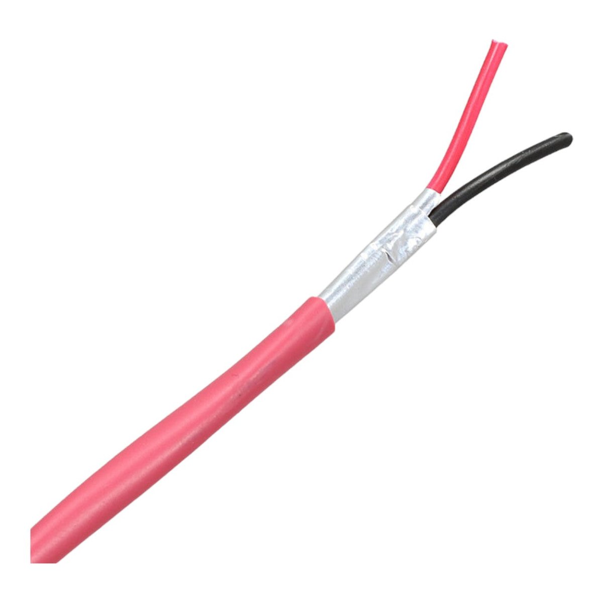 Bobina de Alambre Belden 2x16 AWG Blindado para Alarma Contra Incendios CMR RISER-FPLR 305 Metros Rojo 5220FL 002A1000 - SILYMX