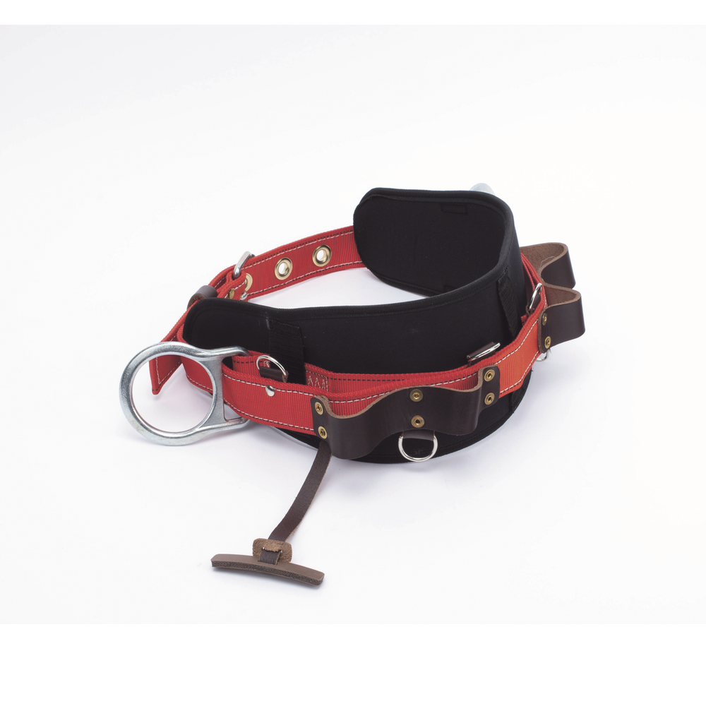 Cinturón de Liniero de Lujo Fabricado en Poliéster con 2 Anillos tipo D Talla 40 5271-40 - SILYMX