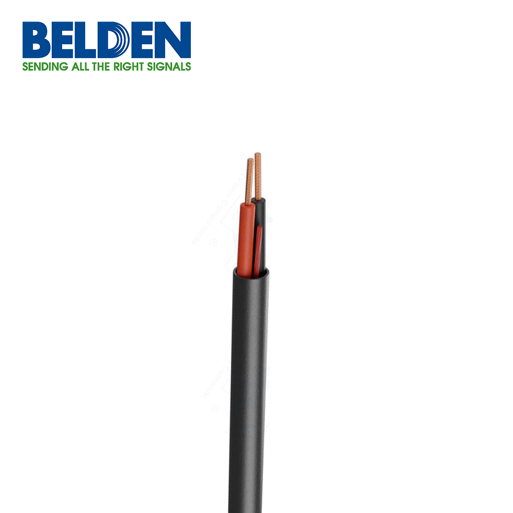 Bobina de Cable Belden 2x18 de Audio 305 Metros Negro 5300UE 0101000 - SILYMX