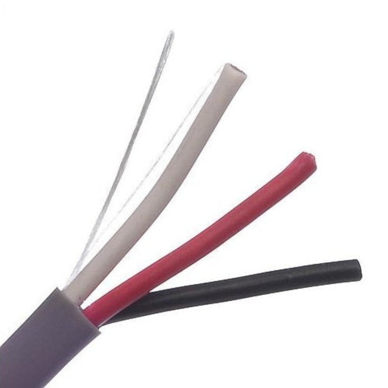 Cable Seguridad y Sonido 305m (1000ft) 3x18 AWG CMR Gris Interior Belden 5301UE 008U1000 - SILYMX
