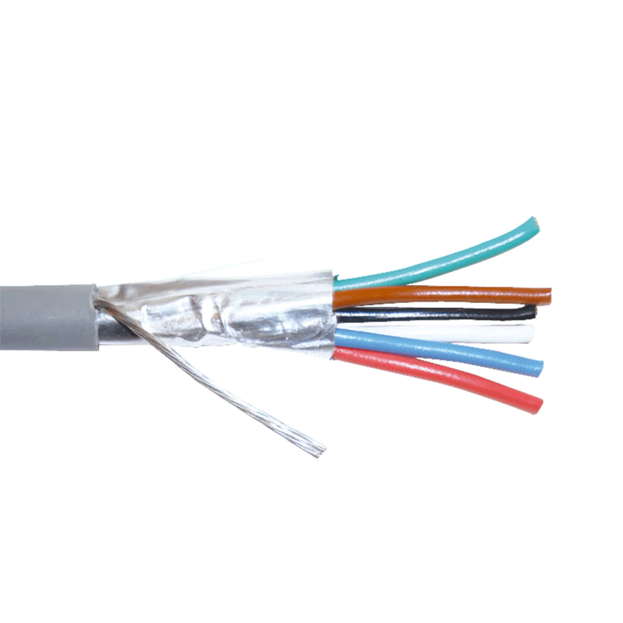 Bobina de Cable Belden 6x18 AWG Blindado de Audio 305 Metros Gris 5304FE 0081000 - SILYMX