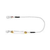 Amortiguador con Cable de Protección de Nylon y 2 Ganchos de Seguro Doble 5430-15-D - SILYMX