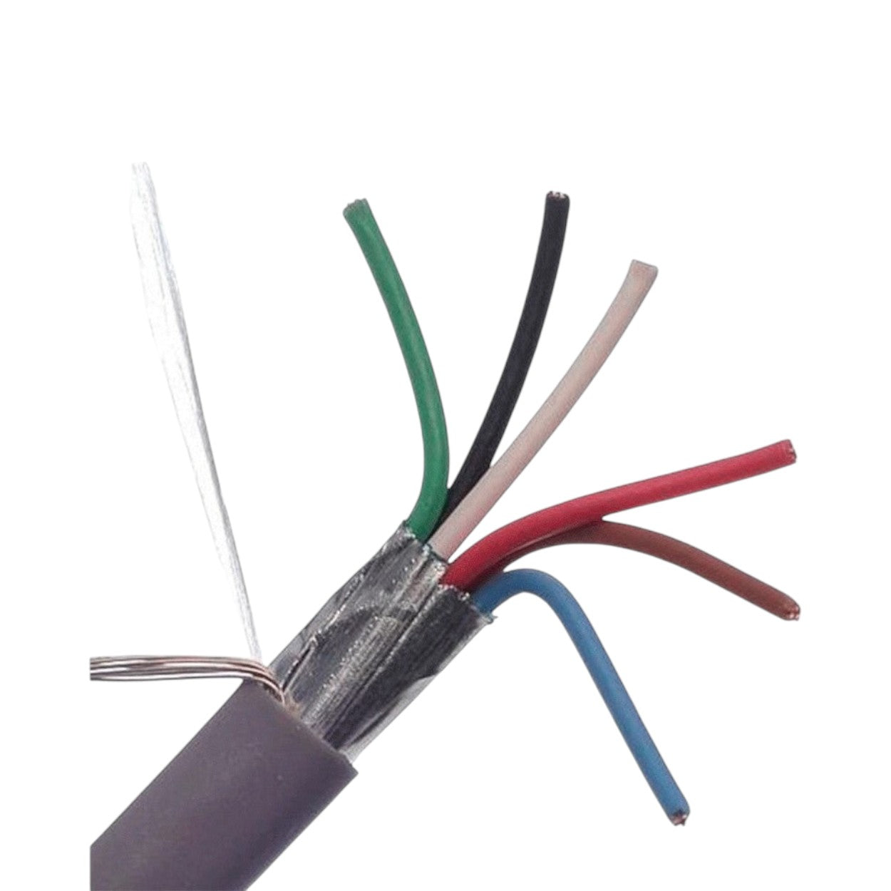 Bobina de Cable Belden 6x22 AWG CMR-RISER Blindado Gris 305 Metros 5504FE 0081000 - SILYMX