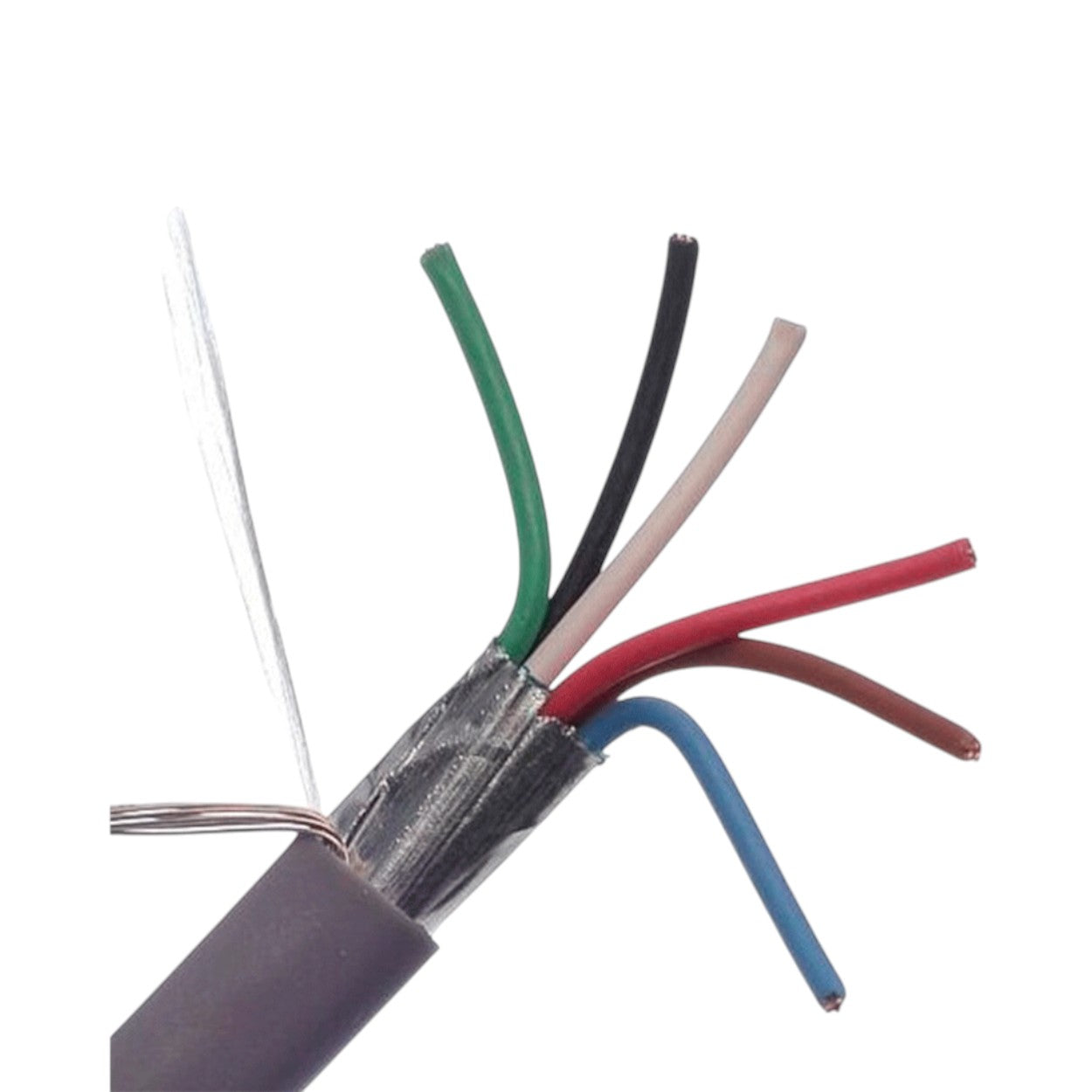 Bobina de Cable Belden 6x22 AWG CMR-RISER Blindado Gris 305 Metros 5504FE 0081000 - SILYMX
