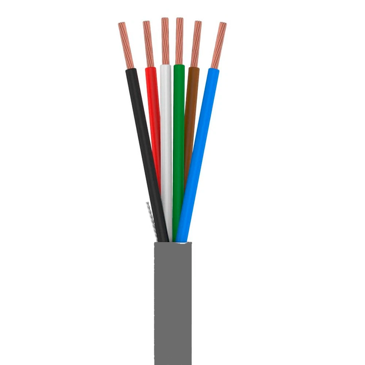 Bobina de Cable 6x22 AWG Belden para Alarma y Sonido 305 Metros Gris 5504UE 0081000 - SILYMX