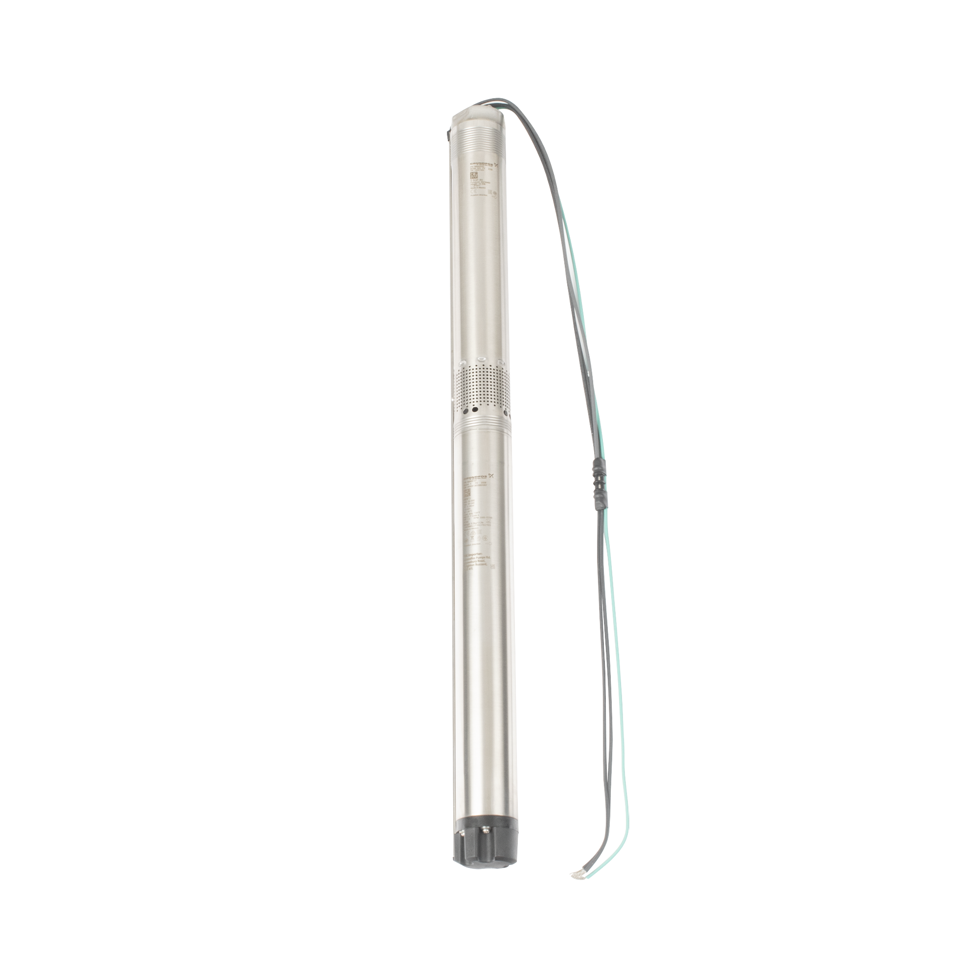 Bomba Sumergible Solar de 0.35 KW , Admite entrada AC 90-240v , Tensión nominal CC 30-300v GRUNDFOS 5SQF-8 - SILYMX