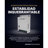 Fuentes de PoderHIKVISIONDS-2FA1205-C8/KFuente de Poder Regulada 12 Vcc 13.5 Vcc 15 Vcc para 8 Cámaras 1 Amp por Salida Voltaje de Entrada 90 - 130 VCA para Largas Distancias DS - 2FA1205 - C8/K - SILYMX