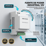 Fuentes de PoderHIKVISIONDS-2FA1205-C8/KFuente de Poder Regulada 12 Vcc 13.5 Vcc 15 Vcc para 8 Cámaras 1 Amp por Salida Voltaje de Entrada 90 - 130 VCA para Largas Distancias DS - 2FA1205 - C8/K - SILYMX