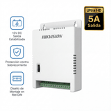 Fuentes de PoderHIKVISIONDS-2FA1205-C8/KFuente de Poder Regulada 12 Vcc 13.5 Vcc 15 Vcc para 8 Cámaras 1 Amp por Salida Voltaje de Entrada 90 - 130 VCA para Largas Distancias DS - 2FA1205 - C8/K - SILYMX