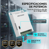 Fuentes de PoderHIKVISIONDS-2FA1205-C8/KFuente de Poder Regulada 12 Vcc 13.5 Vcc 15 Vcc para 8 Cámaras 1 Amp por Salida Voltaje de Entrada 90 - 130 VCA para Largas Distancias DS - 2FA1205 - C8/K - SILYMX