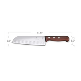 Cuchillo Santoku Wood de 17 cm Filo con Alvéolos Estilo Japonés 6.8520.17G - SILYMX