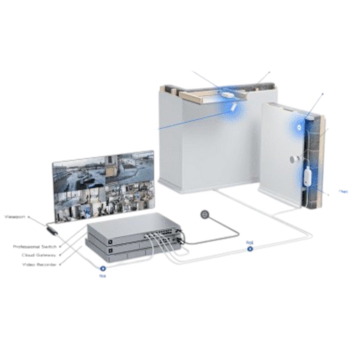 Camára IP Ultra compacta para interiores Lente de 8 Megapíxeles 4K UVC-AI-THETA - SILYMX