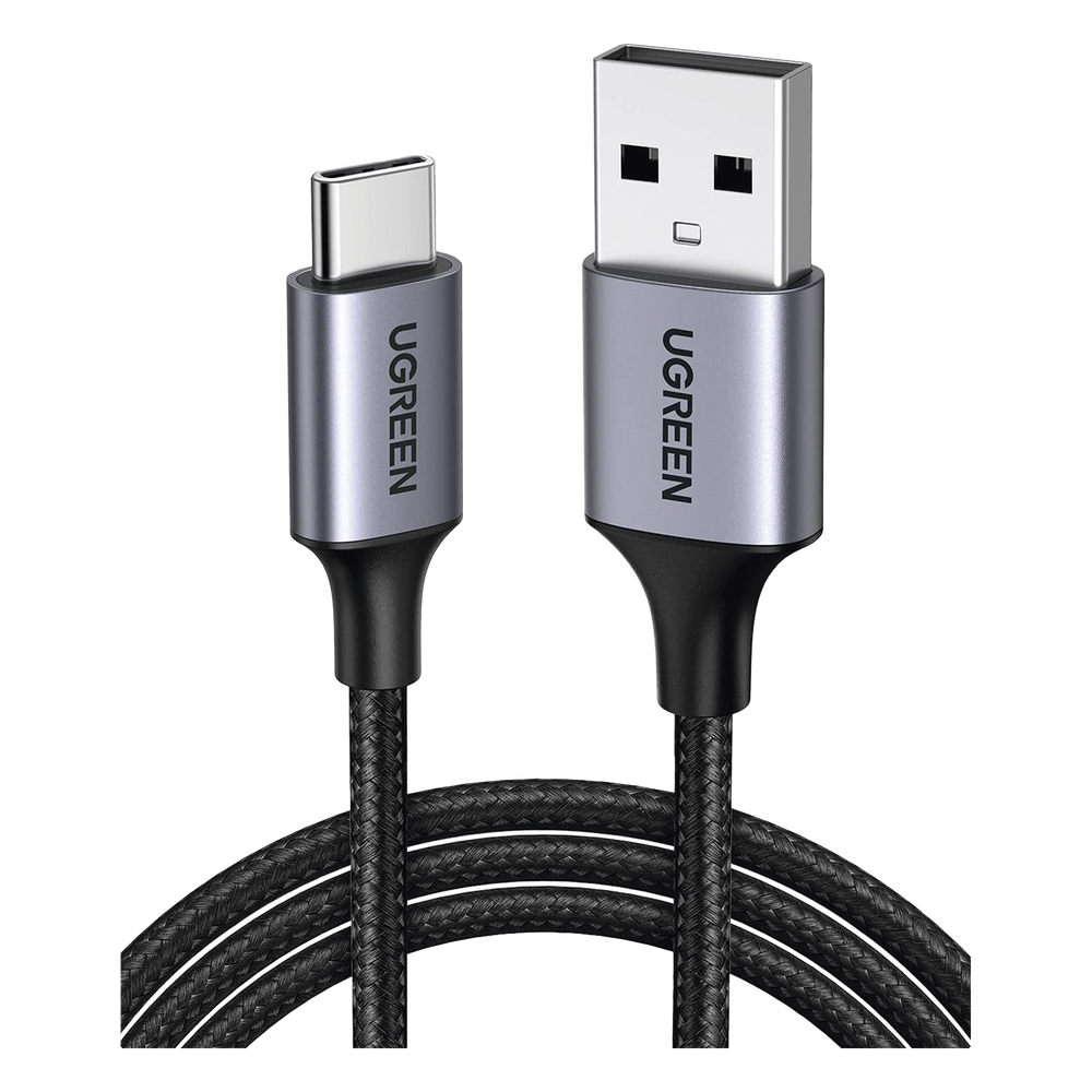 Cable USB-A a USB-C 1m (3.28ft) 480 Mbps Carga Rápida 18W QC 4.0/3.0/2.0 Nylon Trenzado UGREEN 60126 - Imagen 1