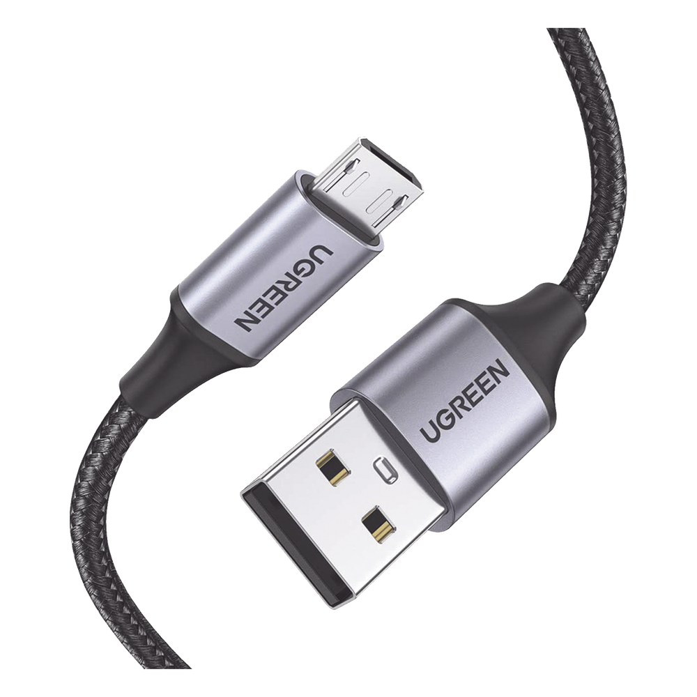 Cable USB-A a Micro USB 1m (3.28ft) Carga Rápida 18W QC 3.0 480 Mbps Nylon Trenzado UGREEN 60146 - Imagen 1
