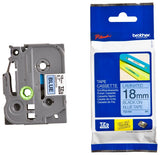 Cinta Brother TZE541 Negro sobre Azul, 18mm x 8m TZE541 - SILYMX