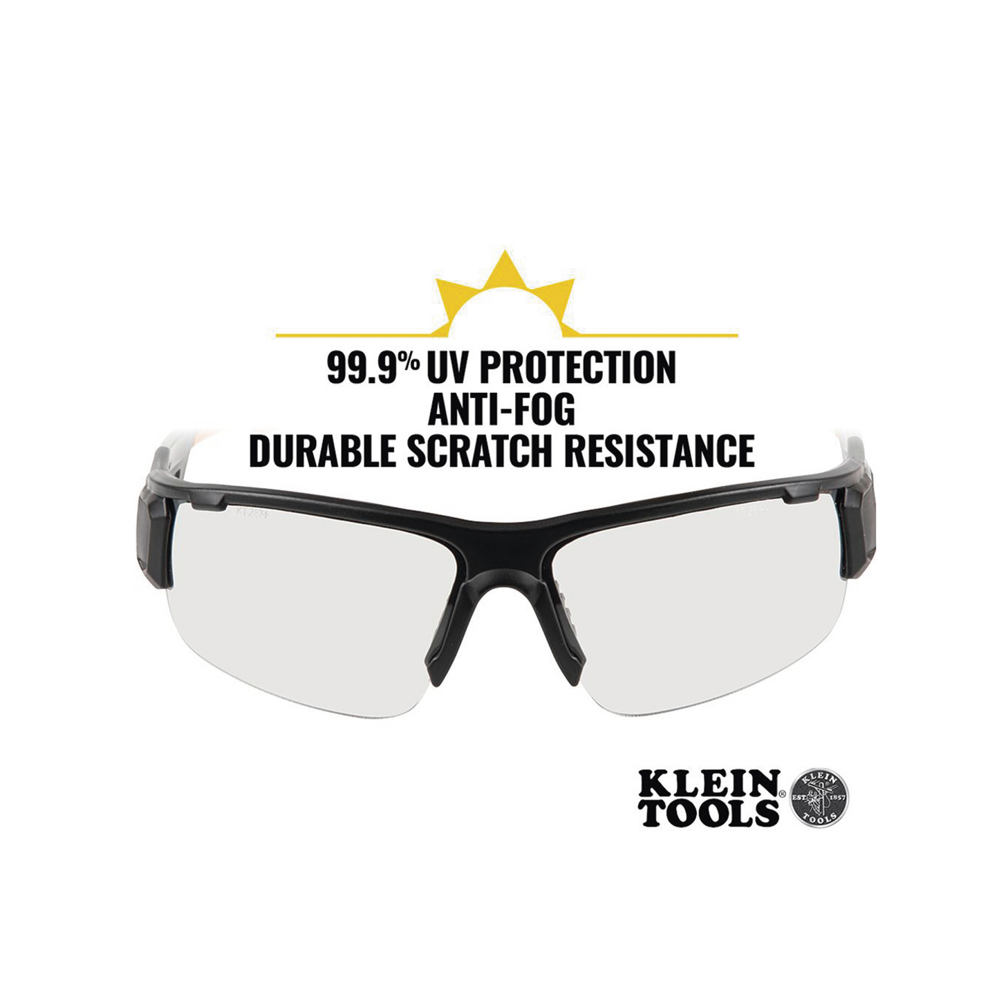Gafas de Seguridad con Semimarco PRO de Alta Calidad y Cristales para Interior Exterior KLEIN TOOLS 60536 - Imagen 3