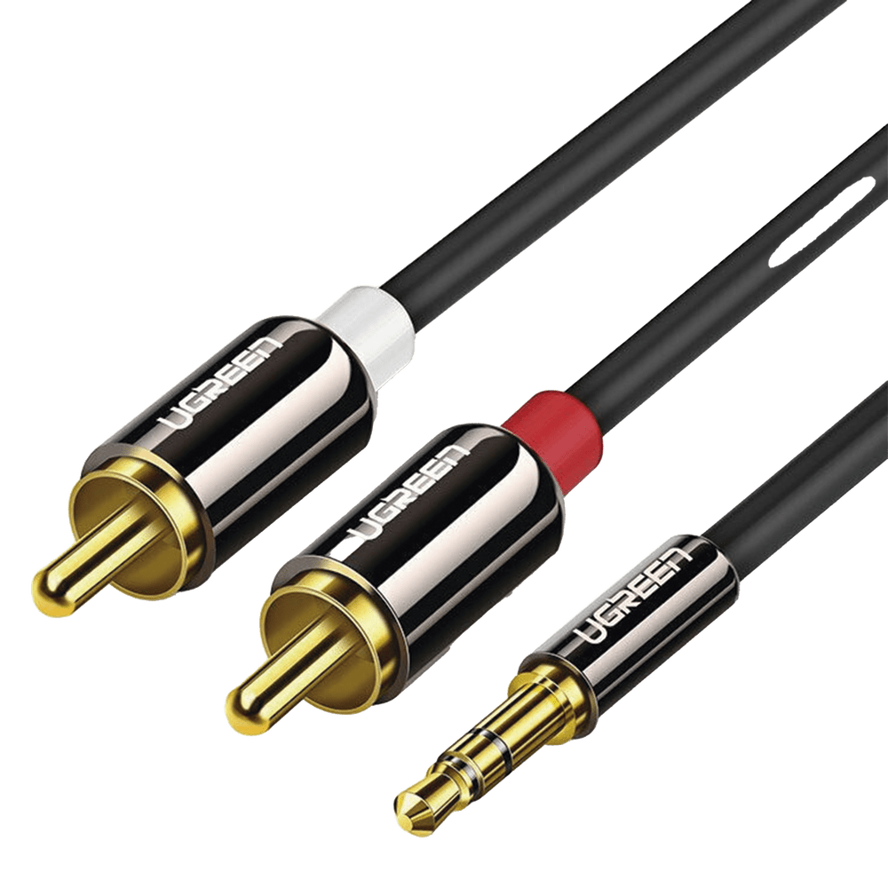 Cable Audio Premium Jack 3.5mm a 2 RCA 10 Metros Flexible Doble Blindaje Transferencia de Audio sin Pérdidas Caja de Aleación de Cobre Amplia Compatibilidad Diseño Duradero 60836 - SILYMX
