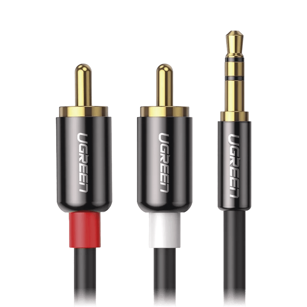 Cable Audio Premium Jack 3.5mm a 2 RCA 10 Metros Flexible Doble Blindaje Transferencia de Audio sin Pérdidas Caja de Aleación de Cobre Amplia Compatibilidad Diseño Duradero 60836 - SILYMX
