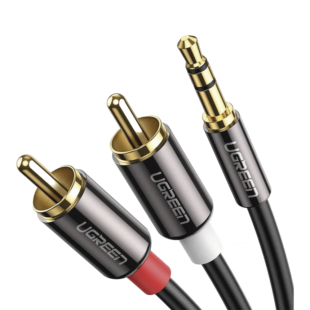 Cable Audio Premium Jack 3.5mm a 2 RCA 10 Metros Flexible Doble Blindaje Transferencia de Audio sin Pérdidas Caja de Aleación de Cobre Amplia Compatibilidad Diseño Duradero 60836 - SILYMX