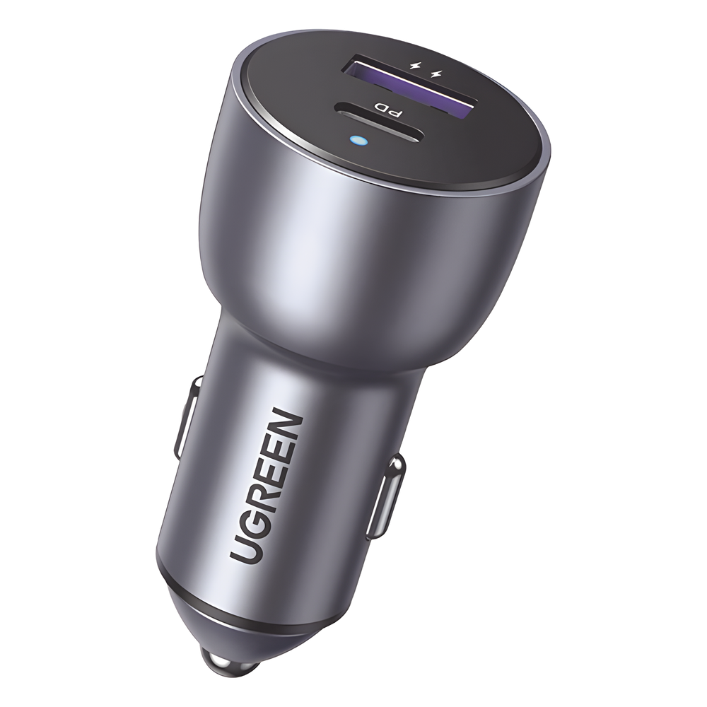 Cargador de Auto 42.5W USB-A + USB-C PD3.0 QC3.0 12-24 VCD Aluminio UGREEN 60980 - Imagen 1