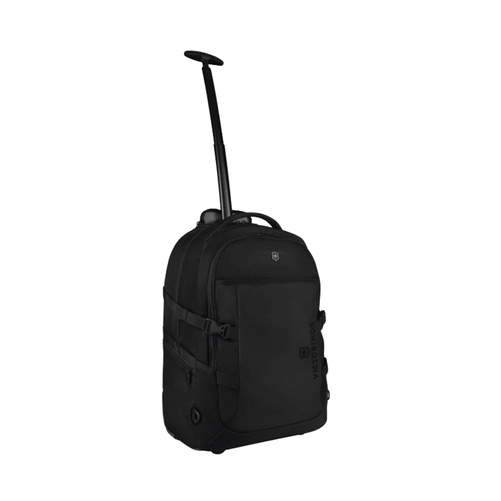 Mochila VX Sport EVO con Ruedas Mango Telescópico y Correas al Hombro Fabricada en Poliéster Negro repelente al Agua Backpack on Wheels 611-425 - SILYMX