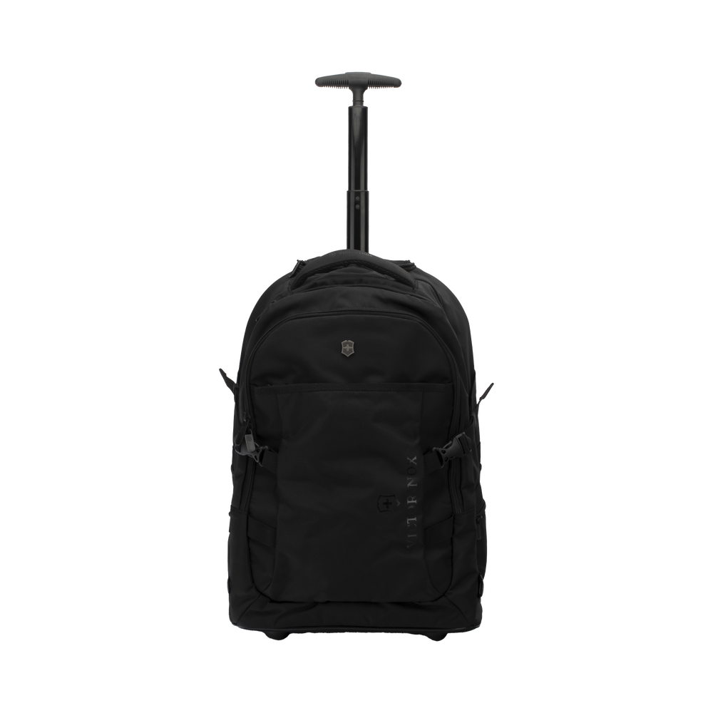 Mochila VX Sport EVO con Ruedas Mango Telescópico y Correas al Hombro Fabricada en Poliéster Negro repelente al Agua Backpack on Wheels 611-425 - SILYMX