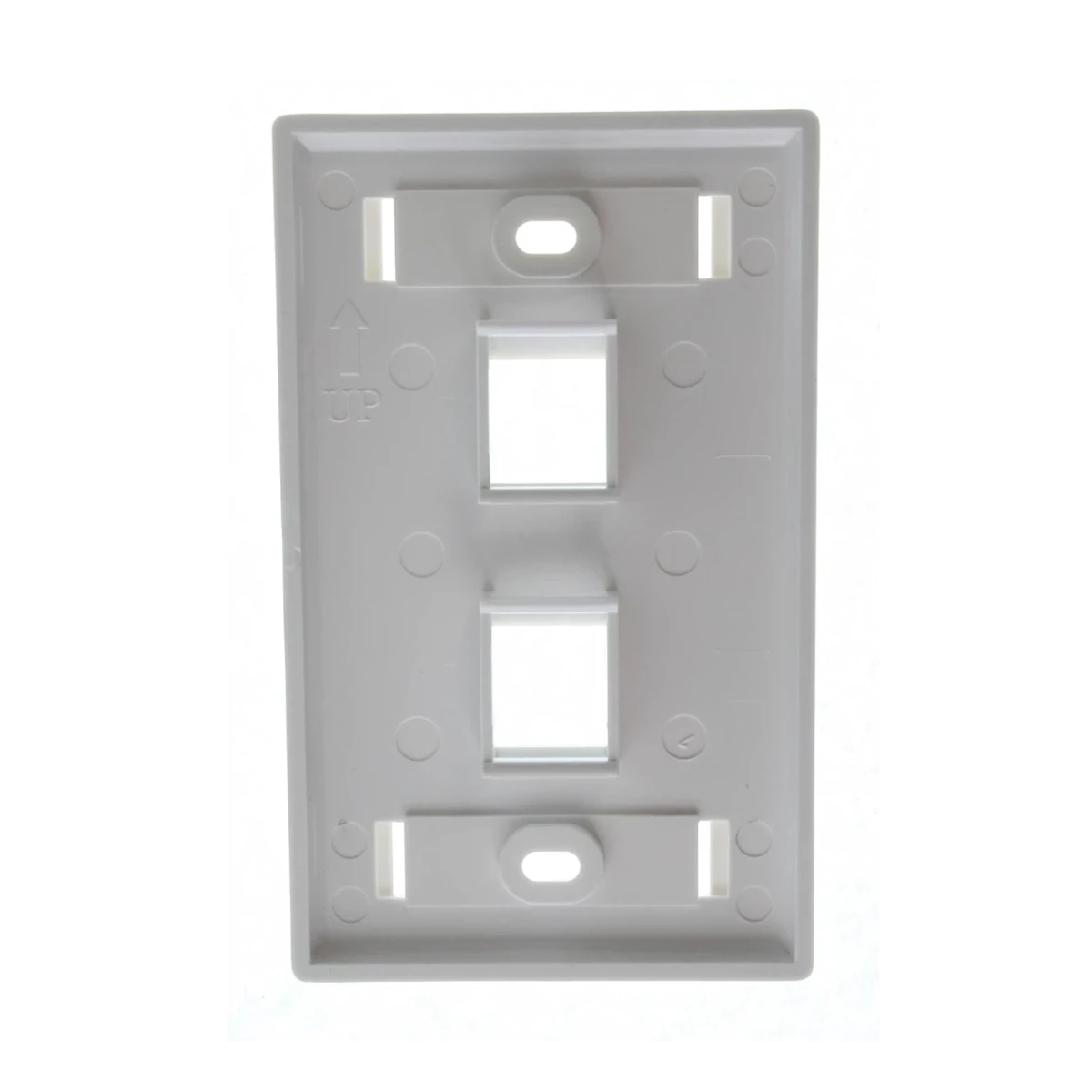 Placa de Pared Faceplate 2 Puertos KeyConnect Etiquetable Blanco Belden ...