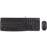 Kit De Teclado Y Mouse Logitech Combo Mk120 Estandar Negro 1000 Dpi 920-004428 - SILYMX